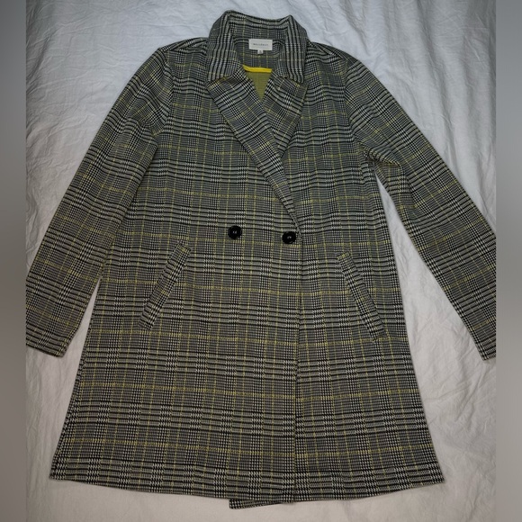 MELLODAY Jackets & Blazers - MELLODAY Plaid Trench Coat • Yellow & Black Clueless • Back to School Medium